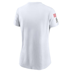 Dallas Cowboys Women's 2024 Salute To Service Legend Performance T-Shirt White