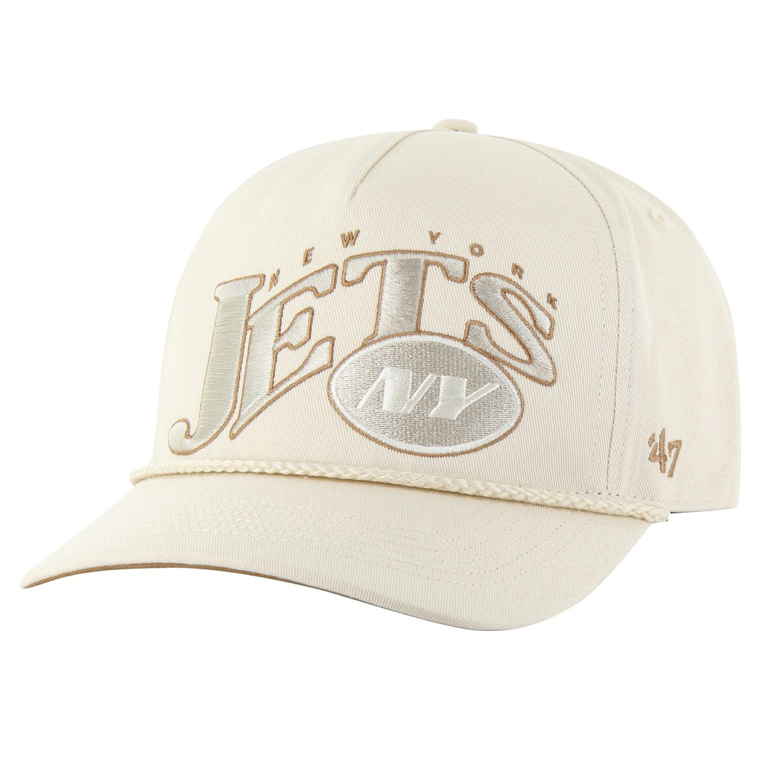 New York Jets '47 Wave Rope Hitch Adjustable Hat Natural