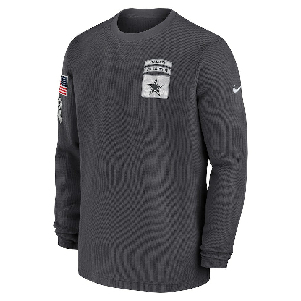 Dallas Cowboys 2024 Salute To Service Long Sleeve T-Shirt Anthracite