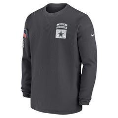 Dallas Cowboys 2024 Salute To Service Long Sleeve T-Shirt Anthracite