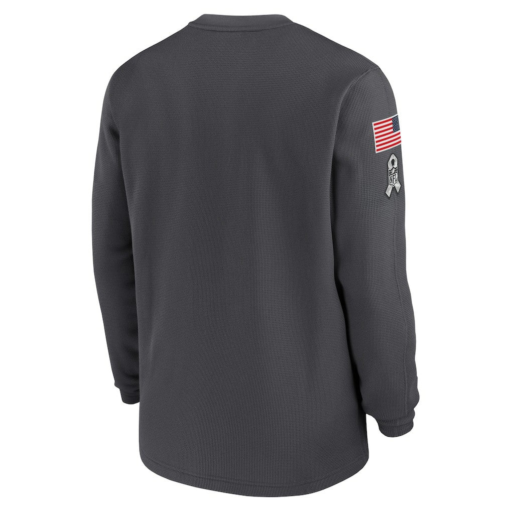 Dallas Cowboys 2024 Salute To Service Long Sleeve T-Shirt Anthracite