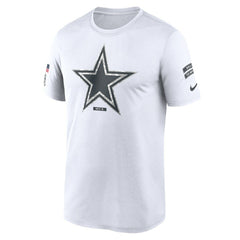 Dallas Cowboys 2024 Salute To Service Legend Performance T-Shirt White