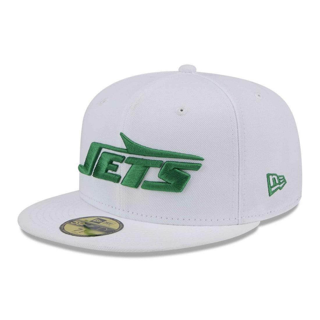 New York Jets New Era Wordmark Omaha 59FIFTY Fitted Hat White
