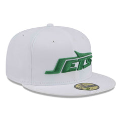 New York Jets New Era Wordmark Omaha 59FIFTY Fitted Hat White