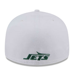 New York Jets New Era Wordmark Omaha Low Profile 59FIFTY Fitted Hat White