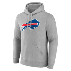Josh Allen Buffalo Bills Icon Player Name & Number Pullover Hoodie Gray
