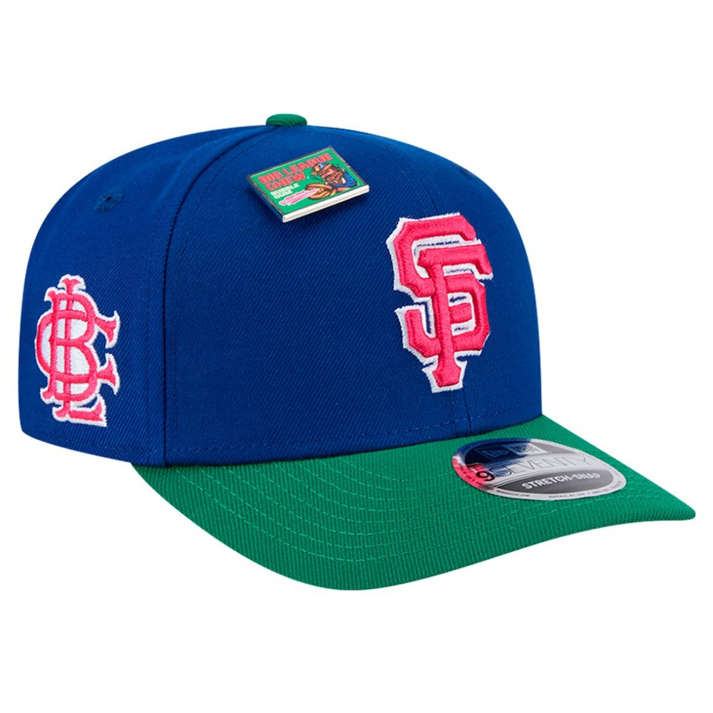 San Francisco Giants New Era 2024 Big League Chew Flavor Pack 9SEVENTY Adjustable Hat - Royal/Green Hats