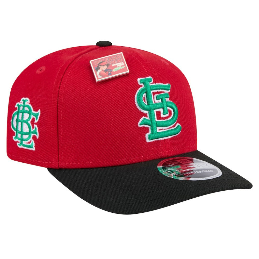 St. Louis Cardinals New Era 2024 Big League Chew Flavor Pack 9SEVENTY Adjustable Hat - Red/Black Hats