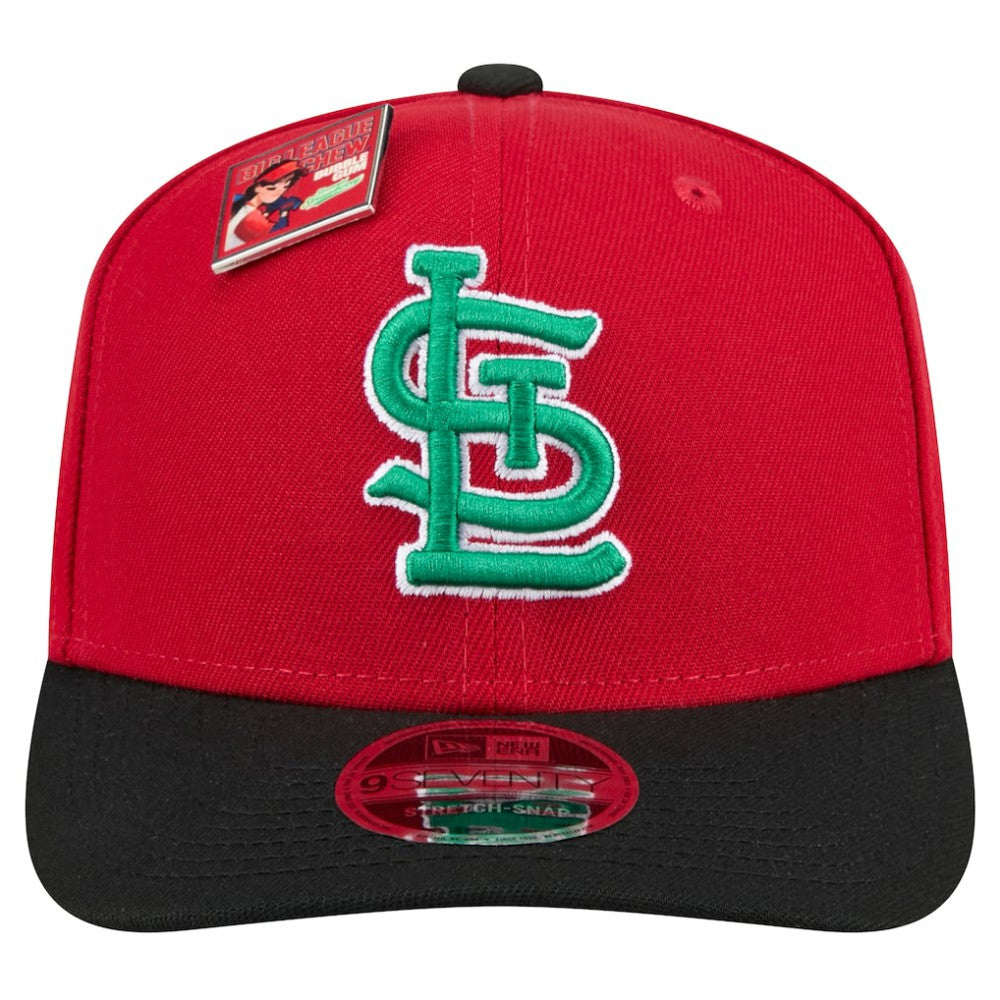 St. Louis Cardinals New Era 2024 Big League Chew Flavor Pack 9SEVENTY Adjustable Hat - Red/Black Hats