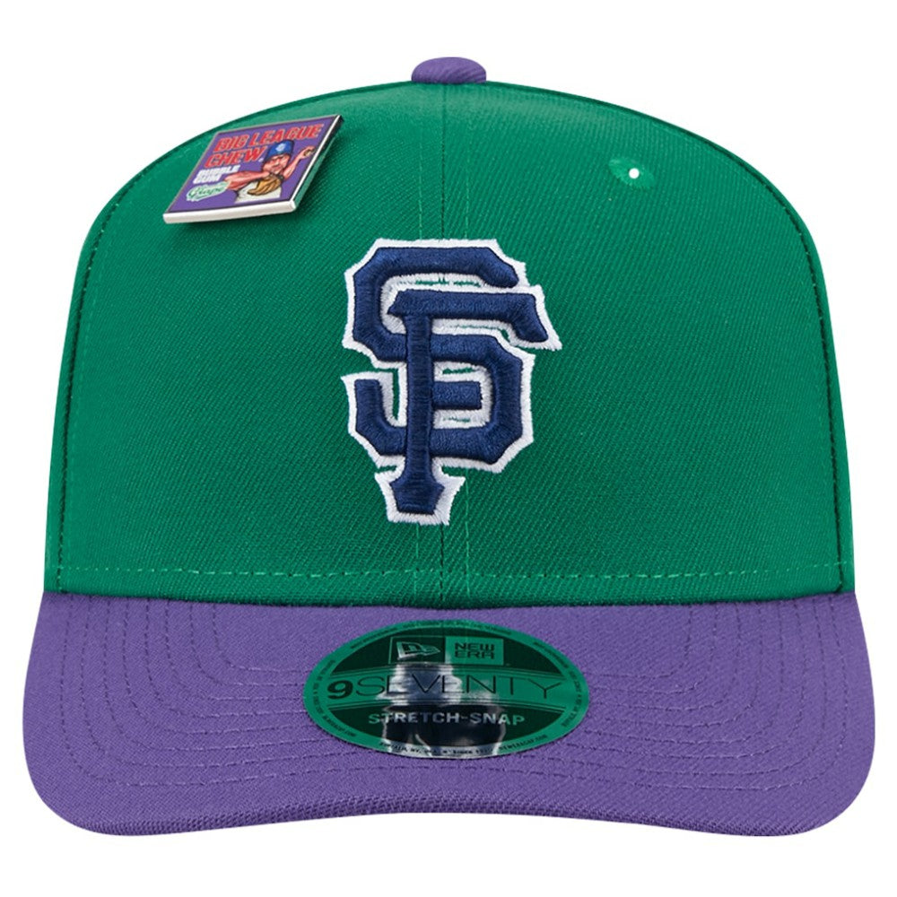 San Francisco Giants New Era 2024 Big League Chew Flavor Pack 9SEVENTY Adjustable Hat - Green/Purple Hats