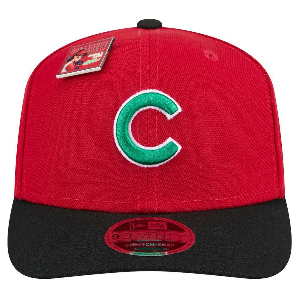 Chicago Cubs New Era 2024 Big League Chew Flavor Pack 9SEVENTY Adjustable Hat - Red/Black Hats