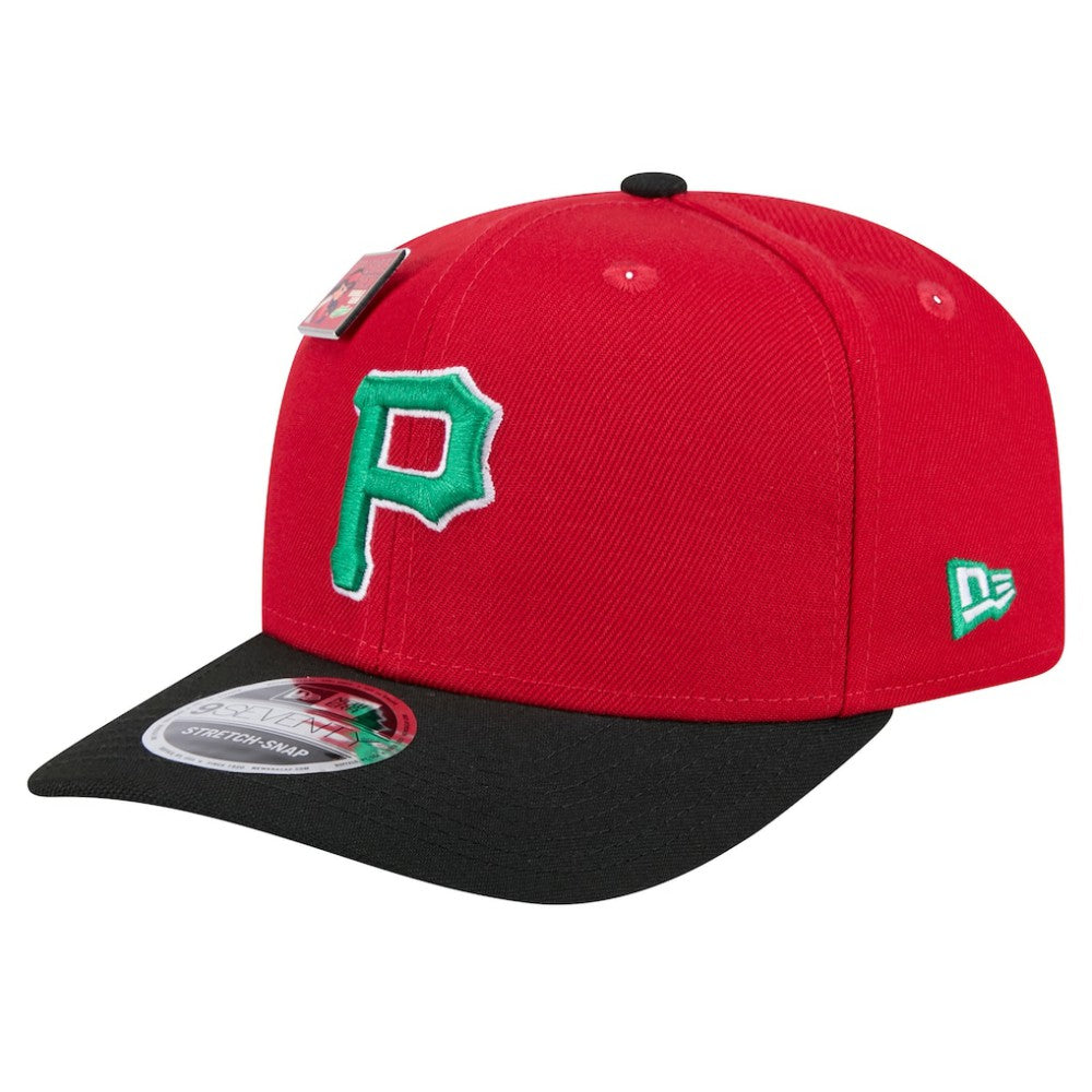 Pittsburgh Pirates New Era 2024 Big League Chew Flavor Pack 9SEVENTY Adjustable Hat - Red/Black Hats