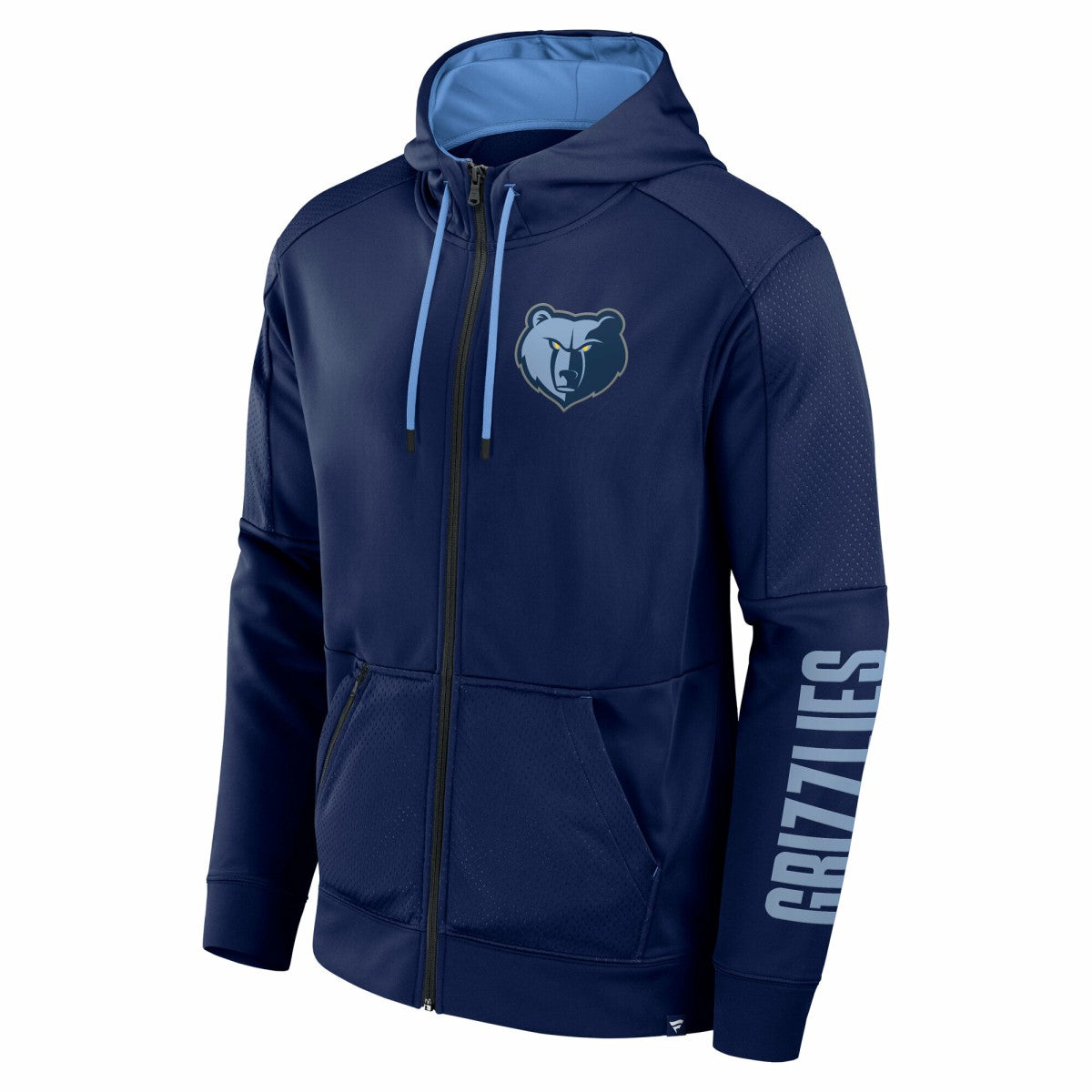 Memphis Grizzlies Baller Defender Performance Full-Zip Hoodie Navy