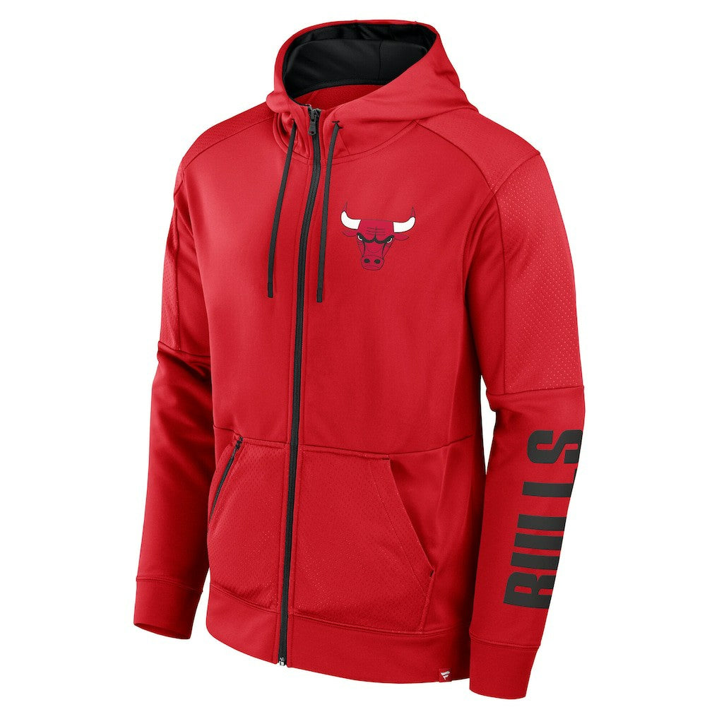 Chicago Bulls Baller Defender Performance Full-Zip Hoodie Red