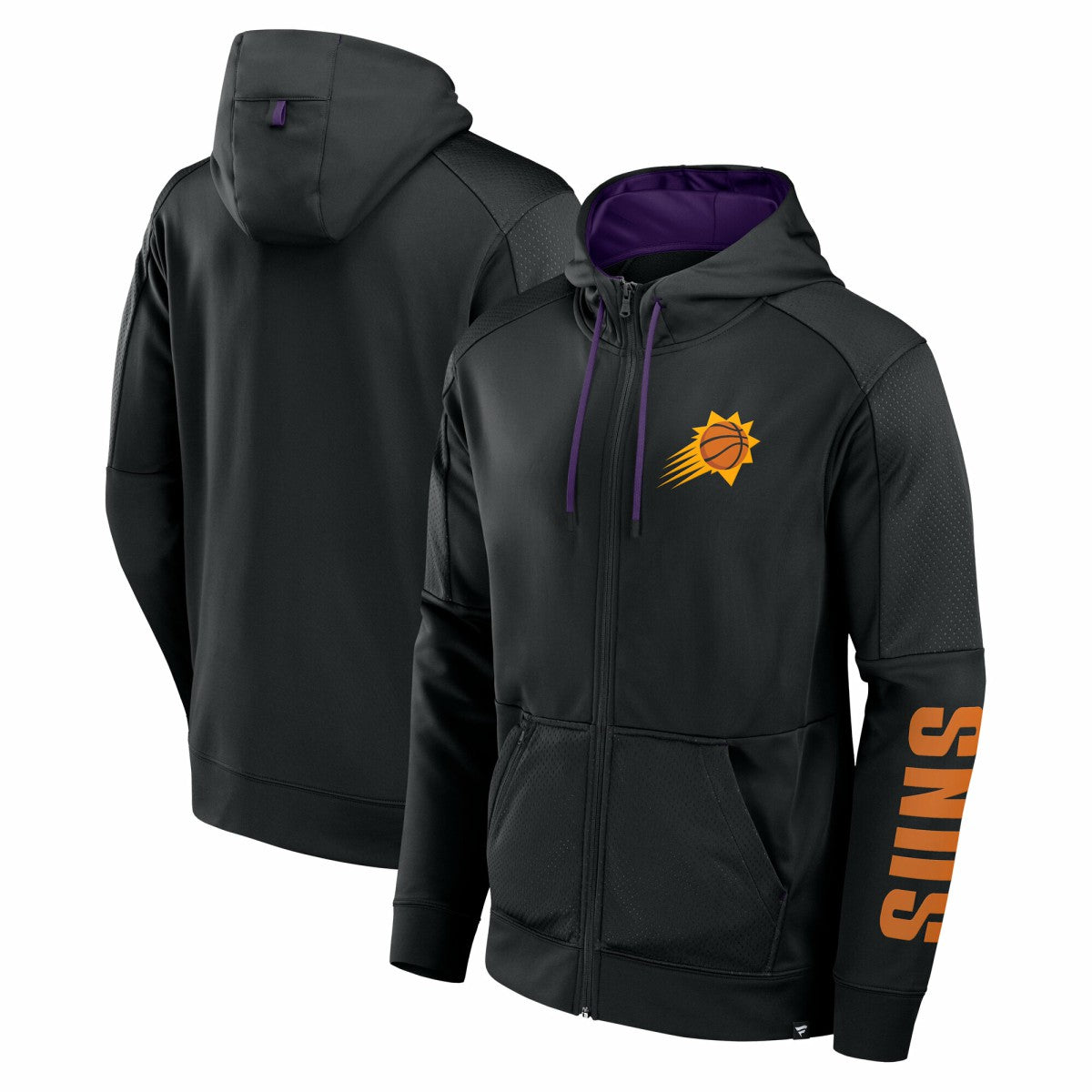 Phoenix Suns Baller Defender Performance Full-Zip Hoodie Black