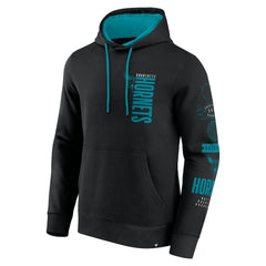 Charlotte Hornets Game Time Crossover Pullover Hoodie Black