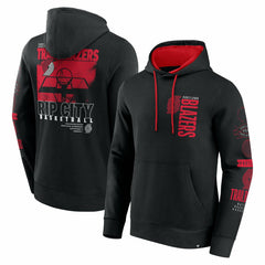 Portland Trail Blazers Game Time Crossover Pullover Hoodie Black