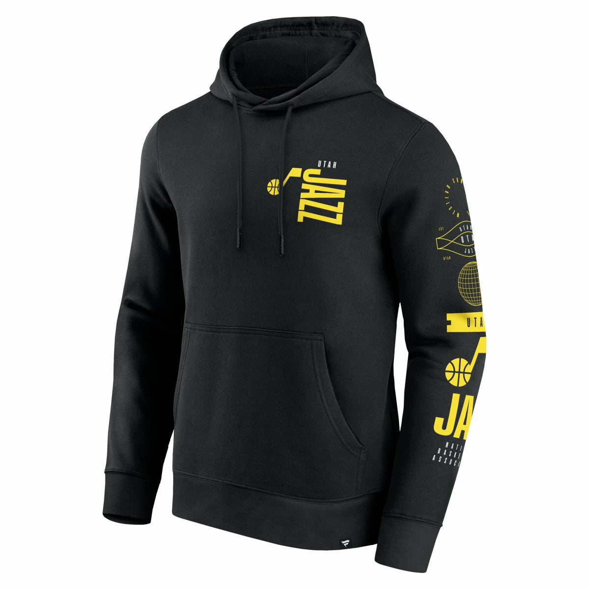Utah Jazz Game Time Crossover Pullover Hoodie Black