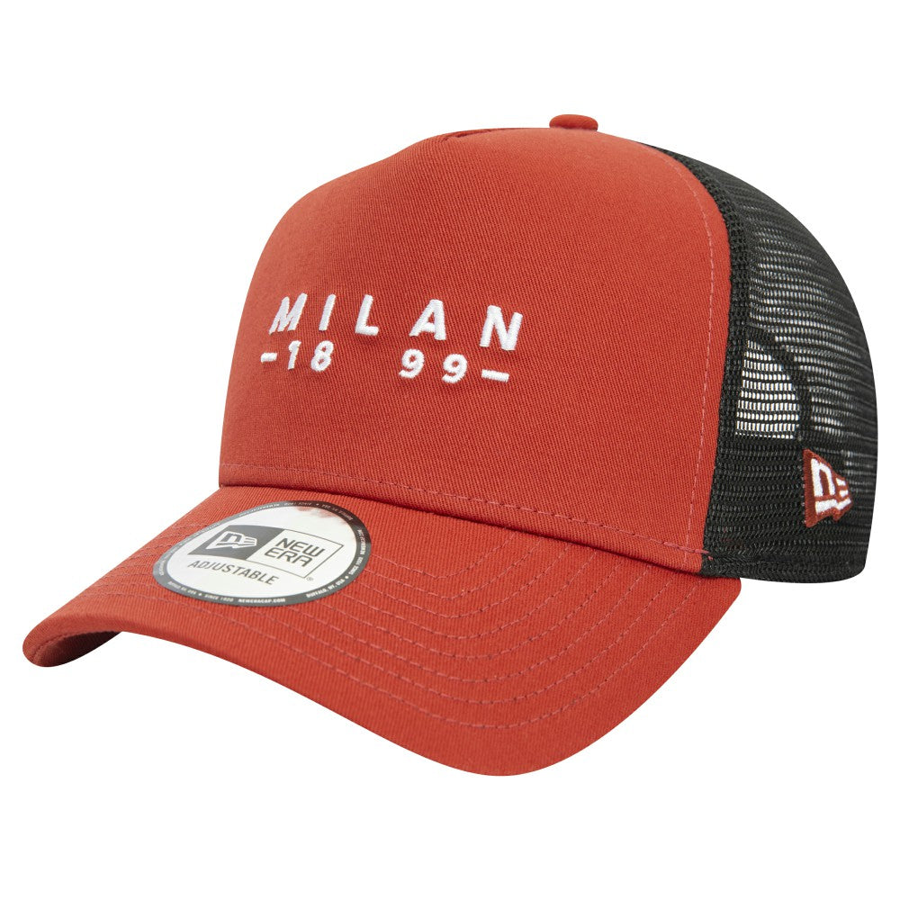 AC Milan New Era 9FORTY A-Frame Trucker Adjustable Hat Brown