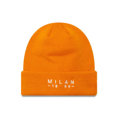 AC Milan New Era Wordmark Cuffed Knit Hat Orange