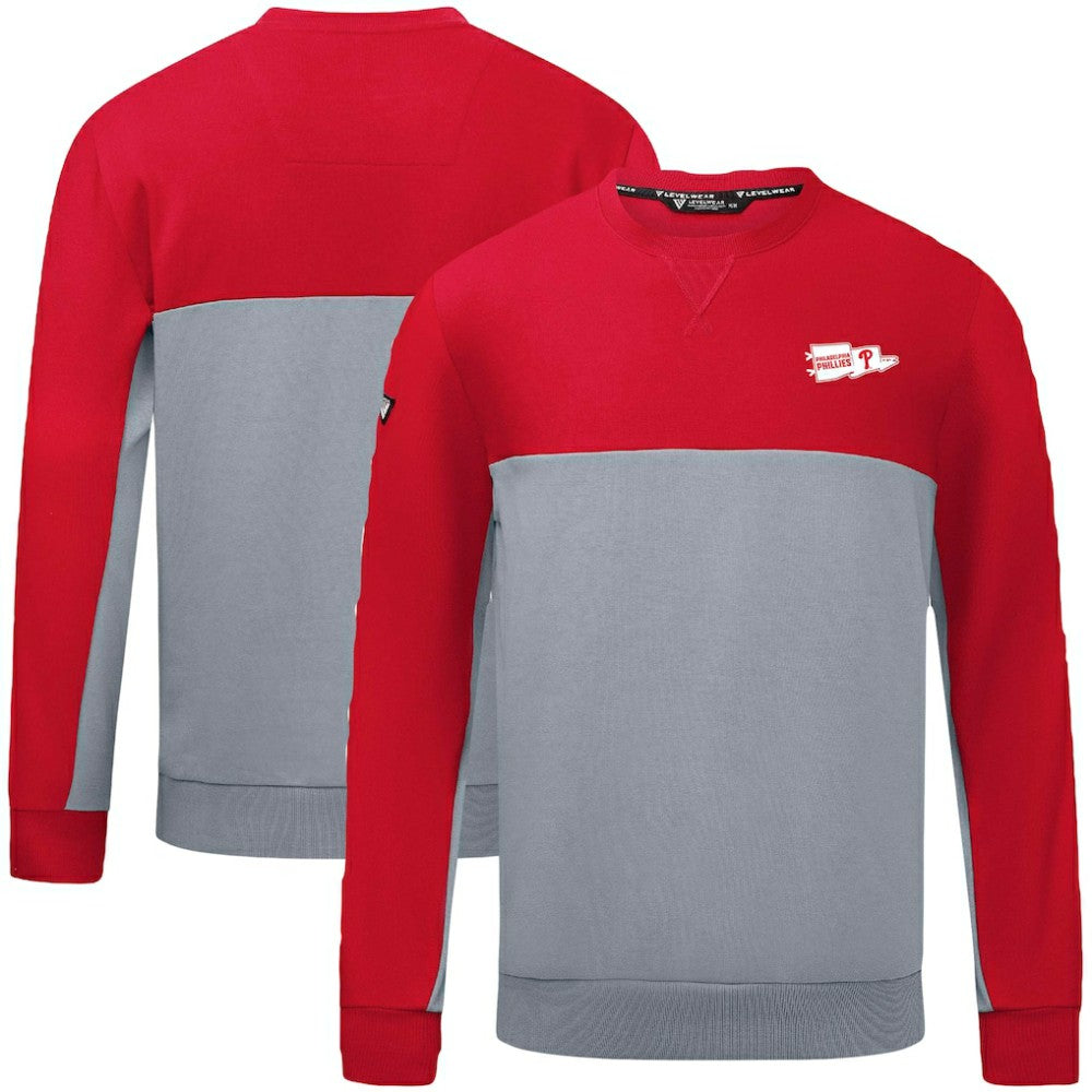 Philadelphia Phillies Levelwear  Legacy Rafters Pullover Sweatshirt - Red Pullover