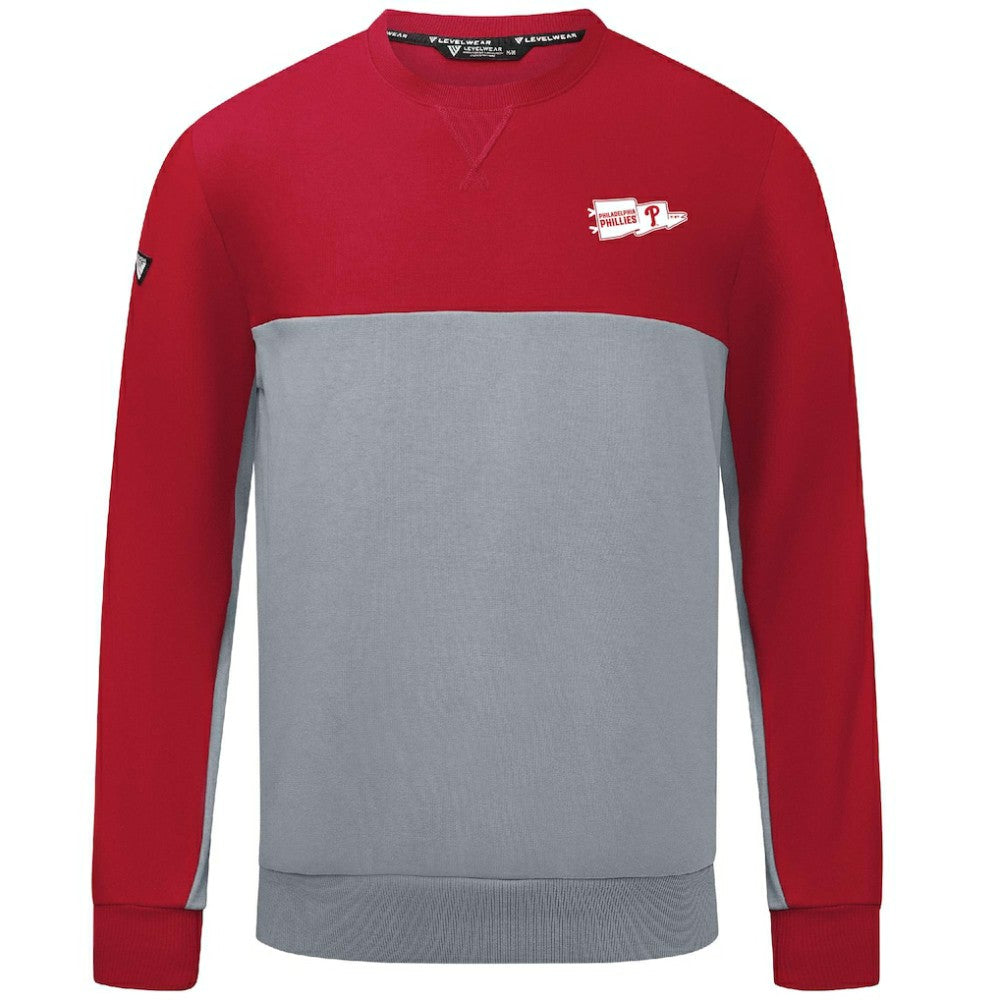Philadelphia Phillies Levelwear  Legacy Rafters Pullover Sweatshirt - Red Pullover