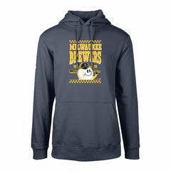 Milwaukee Brewers Levelwear  Podium Inaugural Pullover Hoodie - Navy Hoodies
