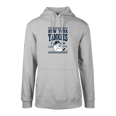 New York Yankees Levelwear  Podium Inaugural Pullover Hoodie - Gray Hoodies