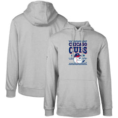 Chicago Cubs Levelwear  Podium Inaugural Pullover Hoodie - Gray Hoodies