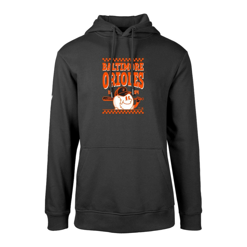 Baltimore Orioles Levelwear  Podium Inaugural Pullover Hoodie - Black Hoodies