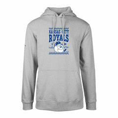 Kansas City Royals Levelwear  Podium Inaugural Pullover Hoodie - Gray Hoodies