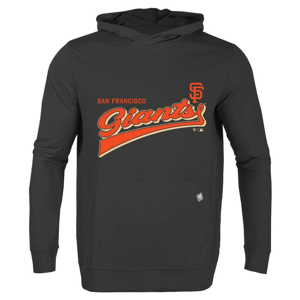 San Francisco Giants Levelwear  Relay 2.0 Retro Pullover Hoodie - Black Hoodies