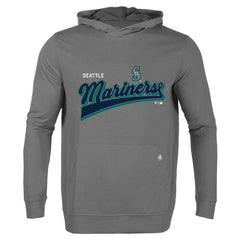 Seattle Mariners Levelwear  Relay 2.0 Retro Pullover Hoodie - Gray Hoodies