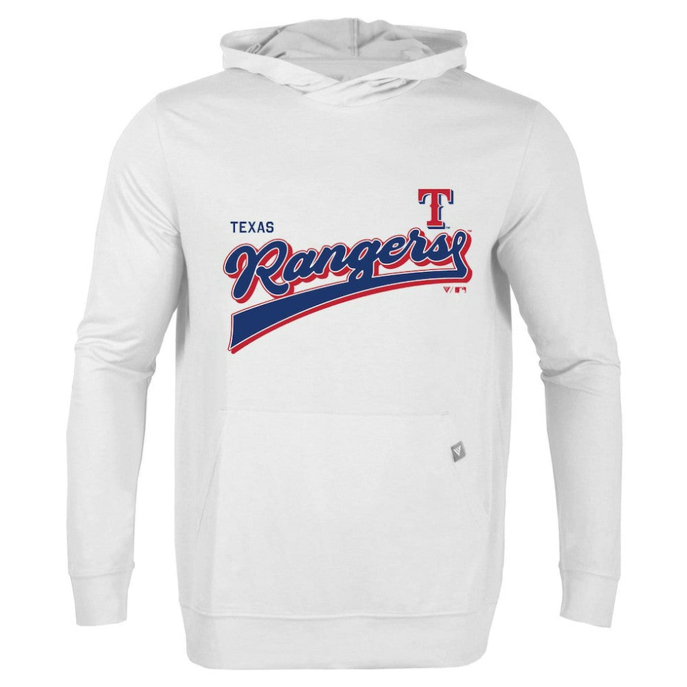 Texas Rangers Levelwear  Relay 2.0 Retro Pullover Hoodie - White Hoodies