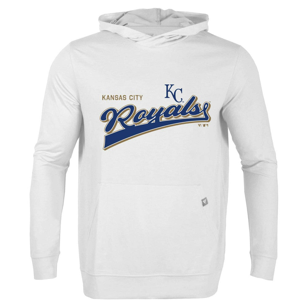 Kansas City Royals Levelwear  Relay 2.0 Retro Pullover Hoodie - White Hoodies