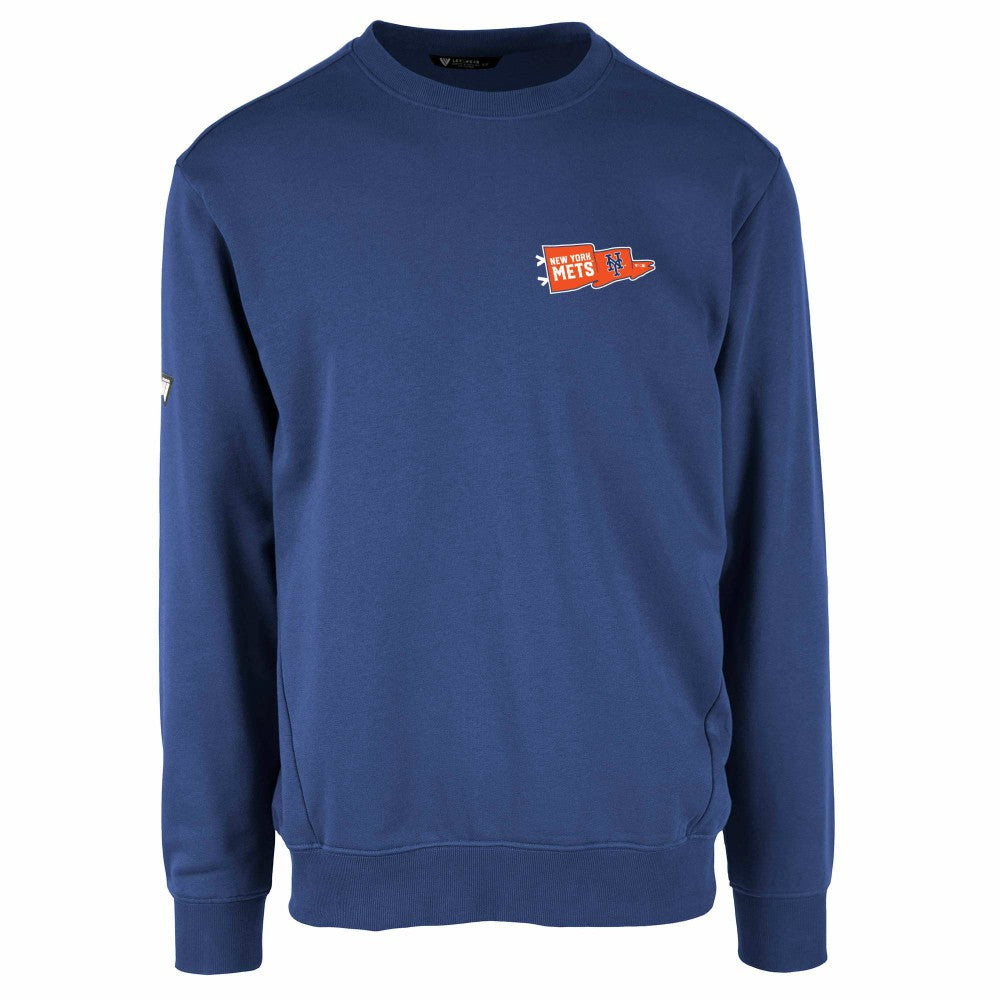 New York Mets Levelwear  Zane Rafters Pullover Sweatshirt - Royal Pullover