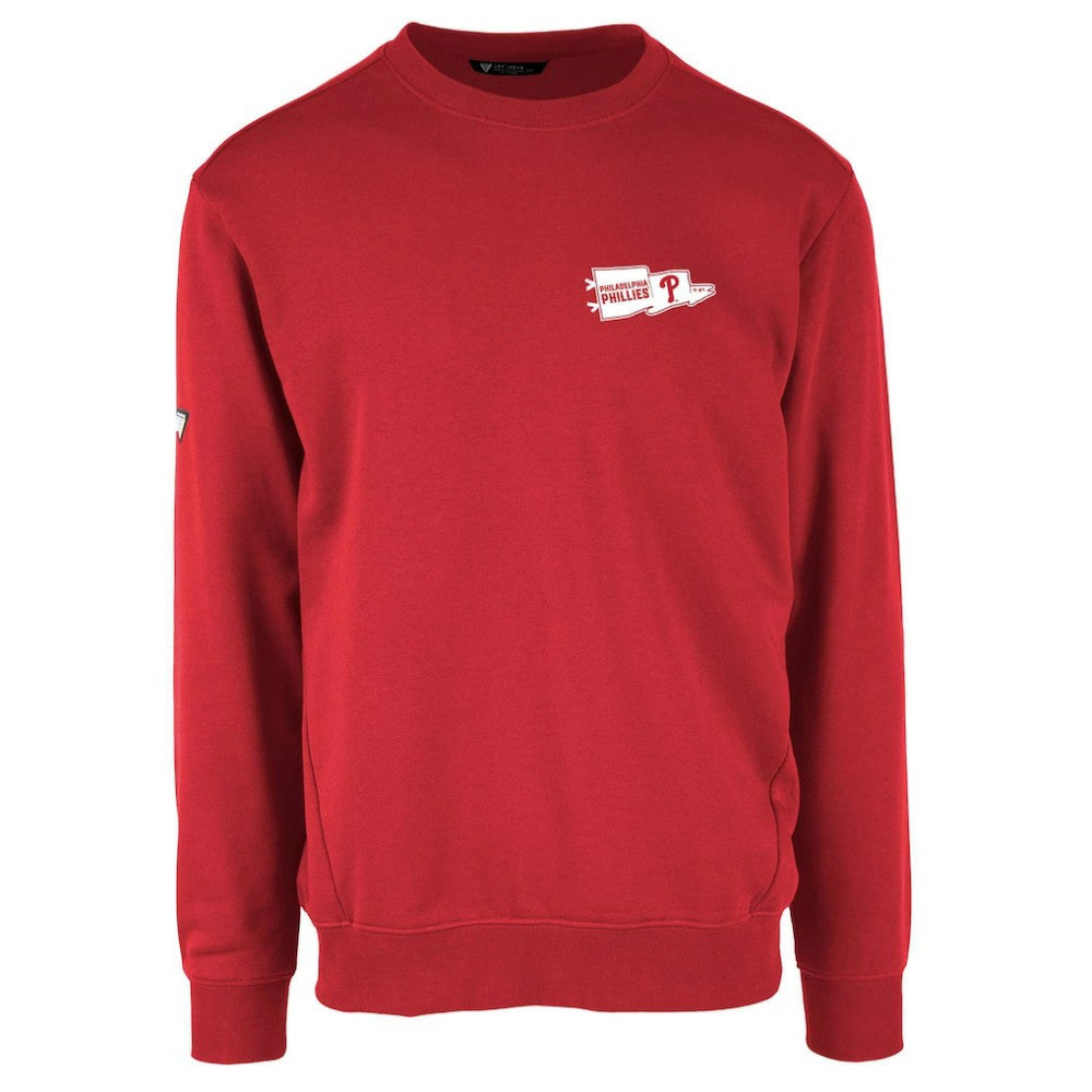 Philadelphia Phillies Levelwear  Zane Rafters Pullover Sweatshirt - Red Pullover
