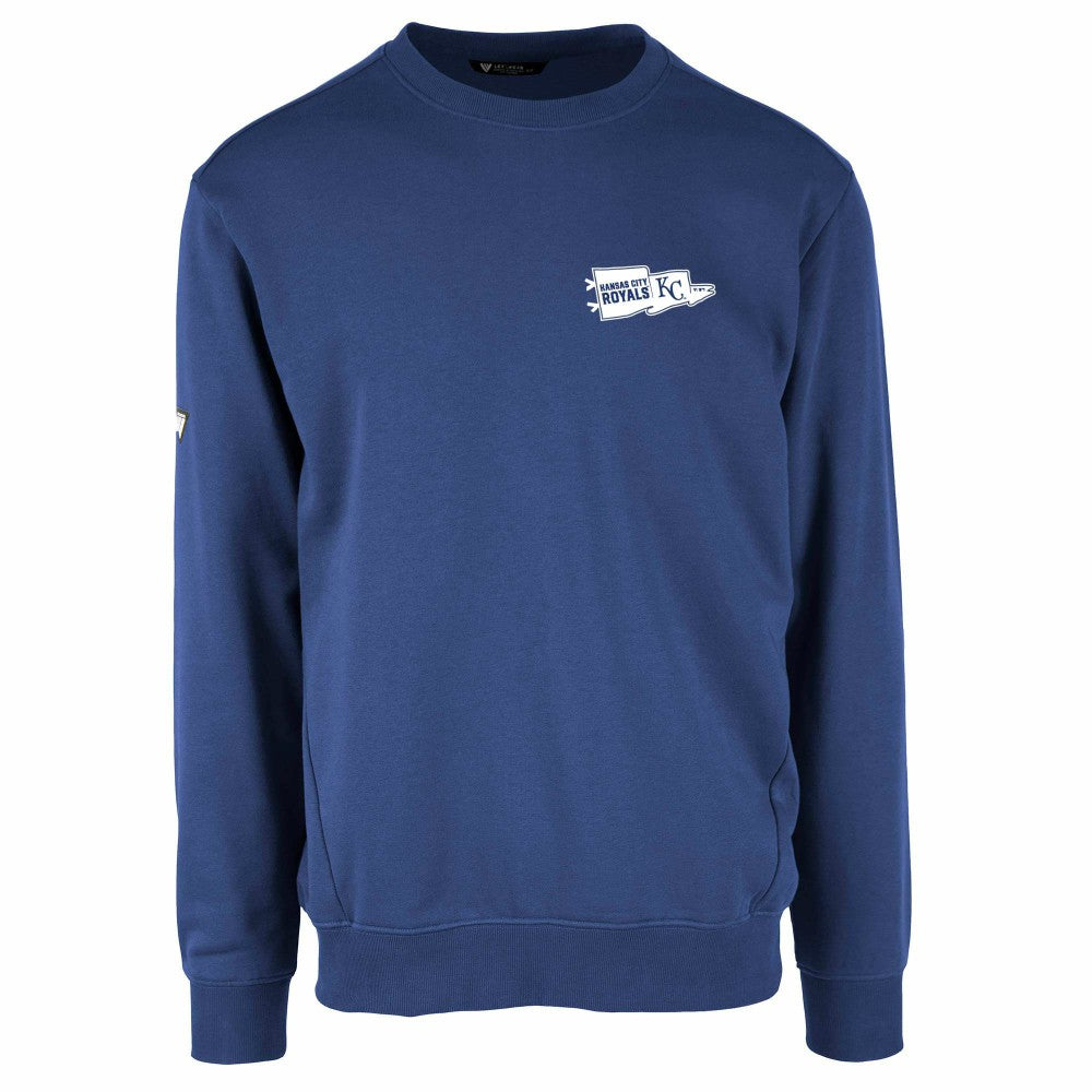 Kansas City Royals Levelwear  Zane Rafters Pullover Sweatshirt - Royal Pullover
