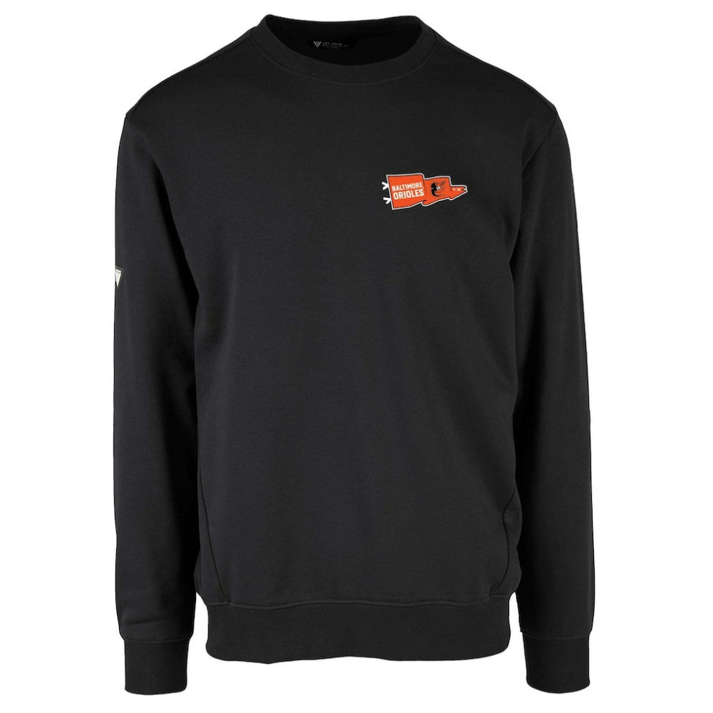 Baltimore Orioles Levelwear  Zane Rafters Pullover Sweatshirt - Black Pullover