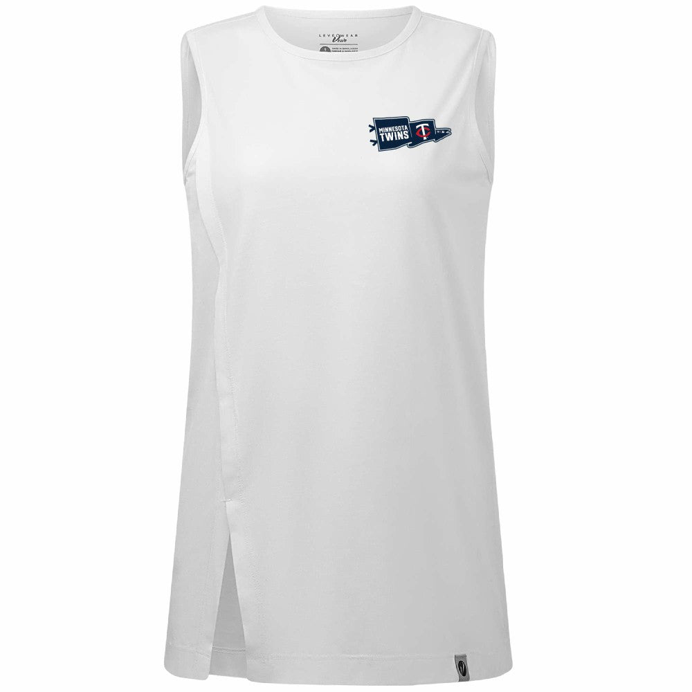 Minnesota Twins Levelwear Women's  Influx Rafters Tank Top - White Tanks