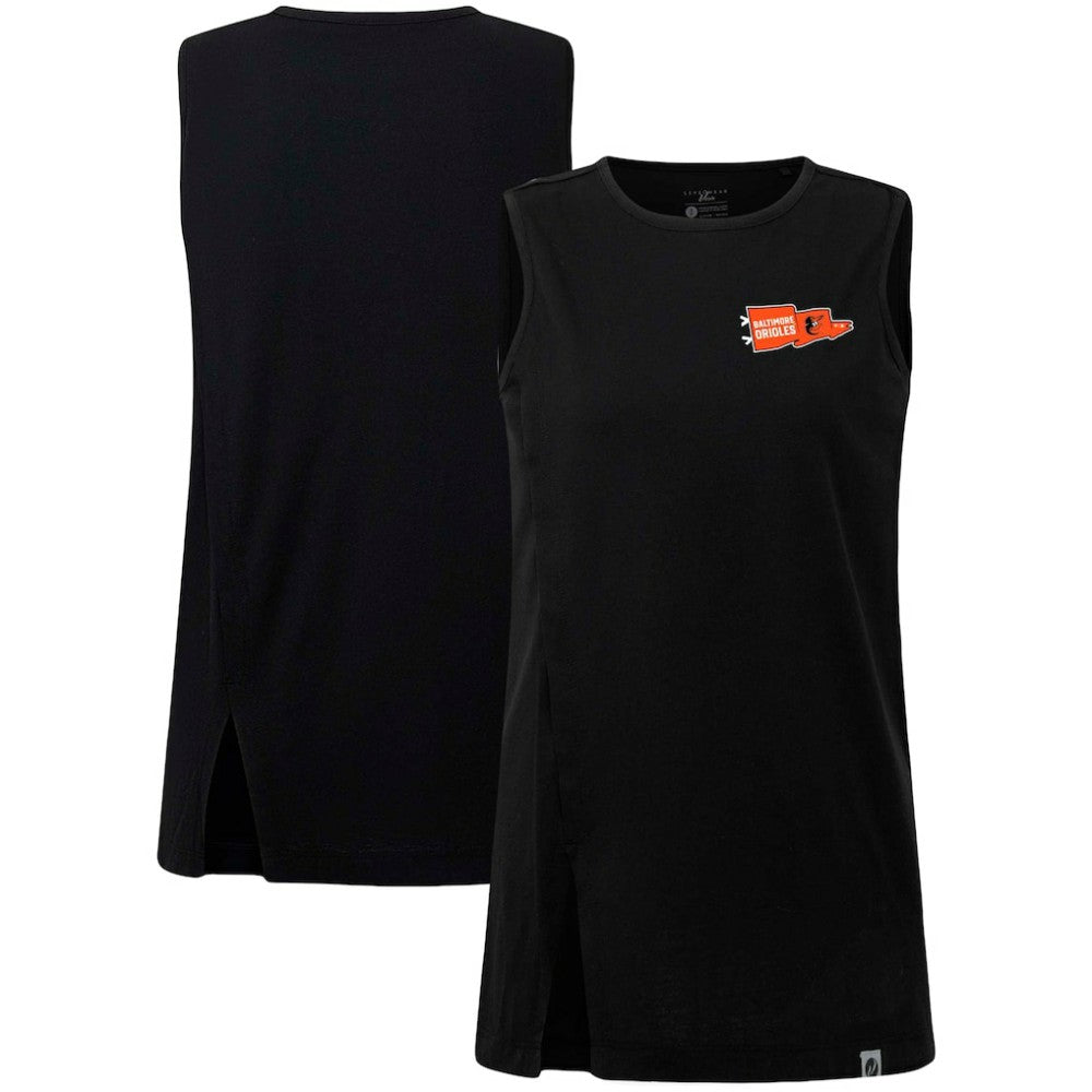 Baltimore Orioles Levelwear Women's  Influx Rafters Tank Top - Black Tanks
