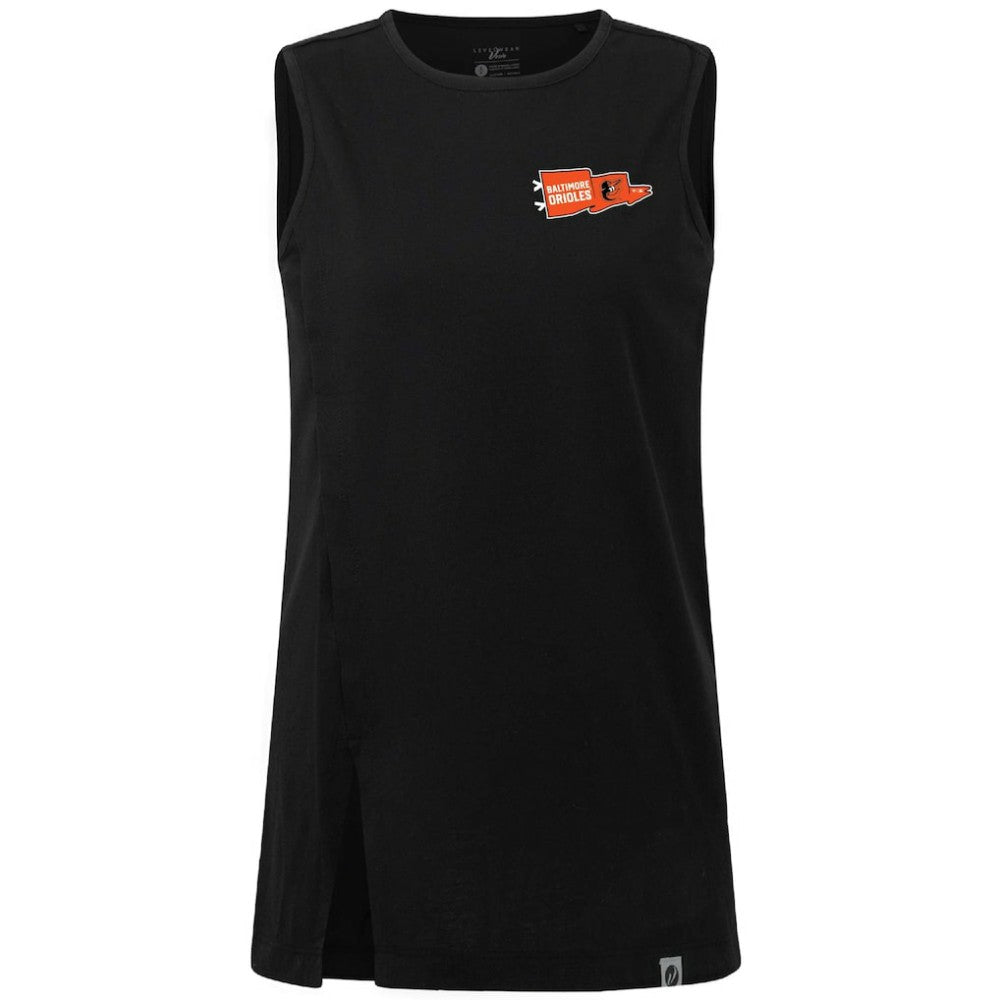 Baltimore Orioles Levelwear Women's  Influx Rafters Tank Top - Black Tanks