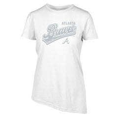 Atlanta Braves Levelwear Women's  Birch Sweep T-Shirt - White T-shirts