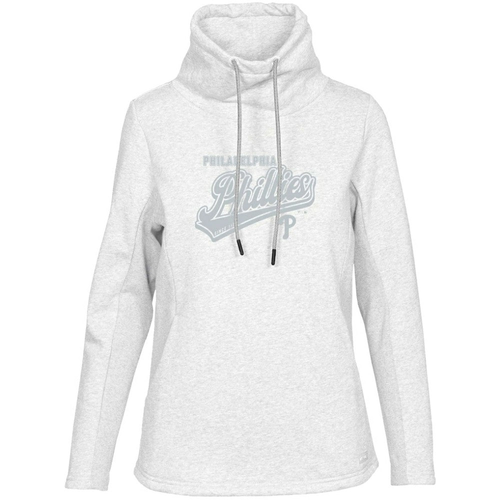 Philadelphia Phillies Levelwear Women's  Loop Sweep Pullover Sweatshirt - White Pullover