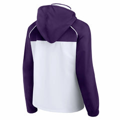 Phoenix Suns Women's Anorak Raglan Full-Zip Hoodie Jacket White/Purple
