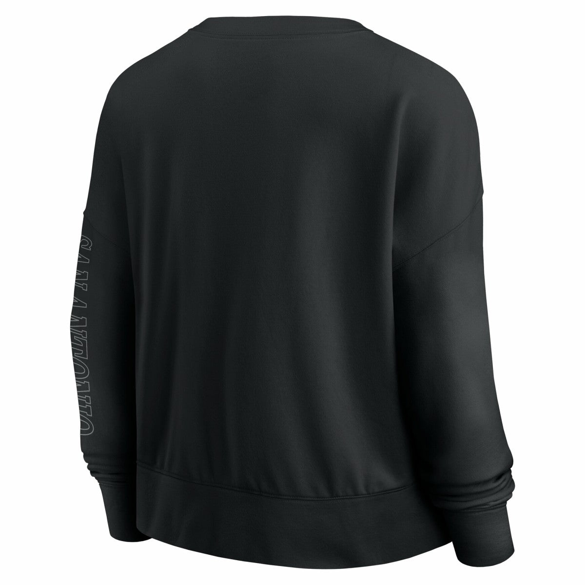 San Antonio Spurs Women's Oversized Game Day Pullover Sweatshirt Black