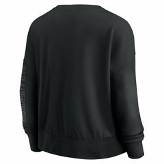 San Antonio Spurs Women's Oversized Game Day Pullover Sweatshirt Black