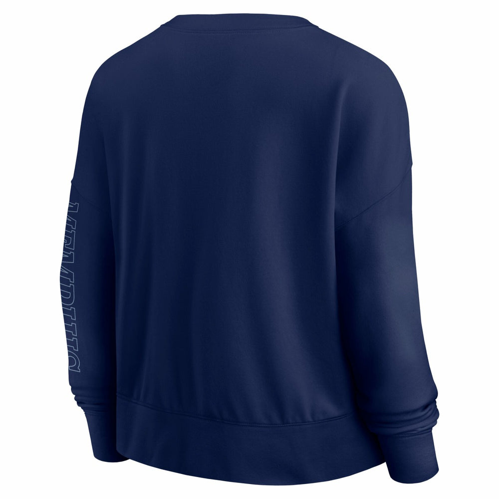 Memphis Grizzlies Women's Oversized Game Day Pullover Sweatshirt Navy