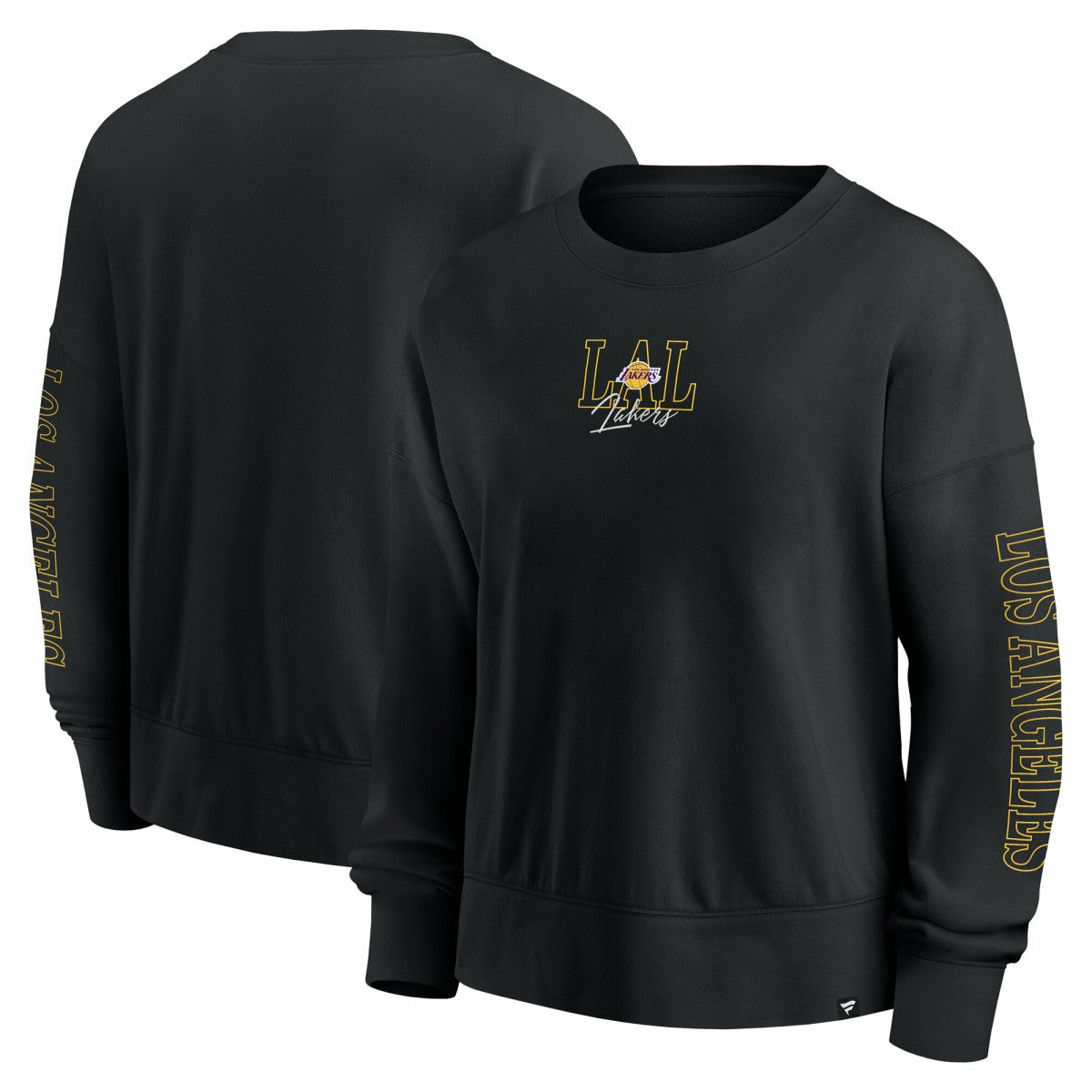 Los Angeles Lakers Women's Oversized Game Day Pullover Sweatshirt Black