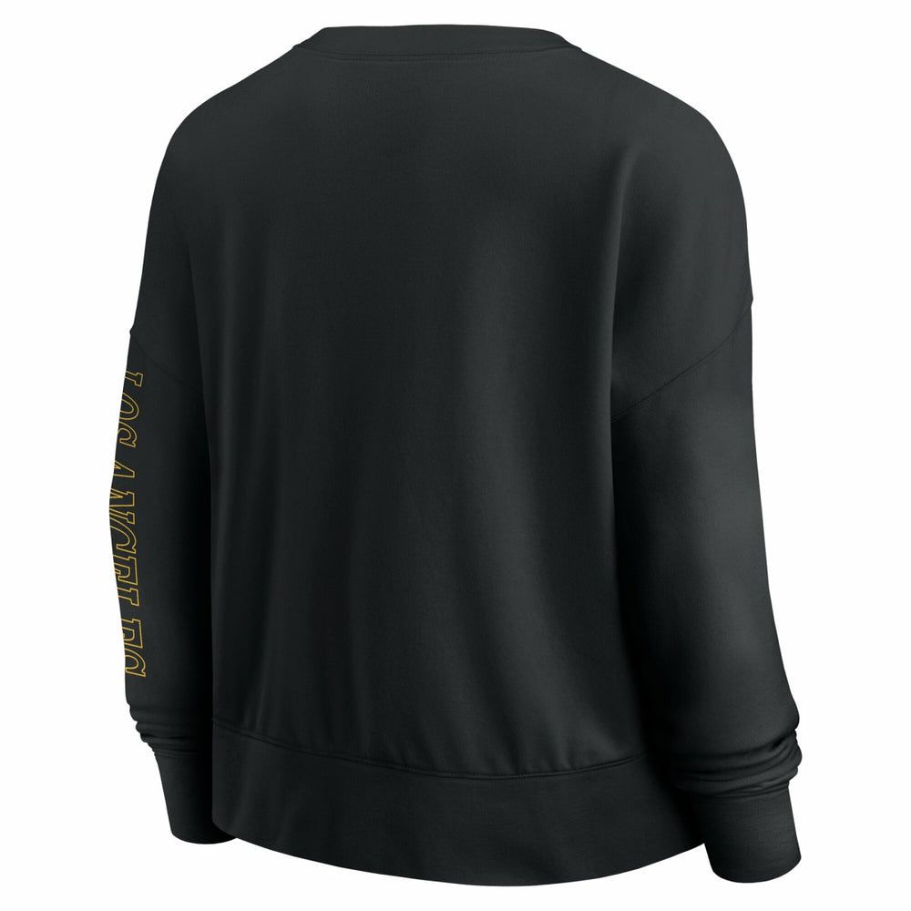 Los Angeles Lakers Women's Oversized Game Day Pullover Sweatshirt Black